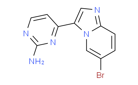 CAS No. 453510-84-4, 4-(6-Bromoimidazo[1,2-a]pyridin-3-yl)pyrimidin-2-amine
