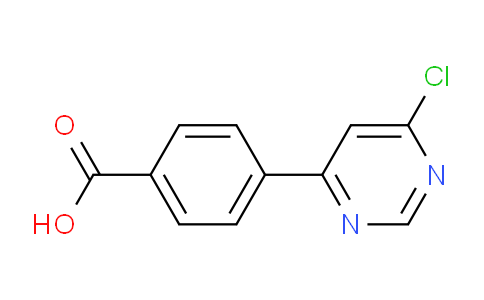 CAS No. 750559-62-7, 4-(6-Chloropyrimidin-4-yl)benzoic acid