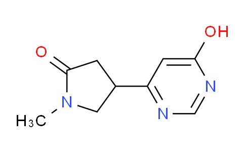 CAS No. 1707735-26-9, 4-(6-Hydroxypyrimidin-4-yl)-1-methylpyrrolidin-2-one