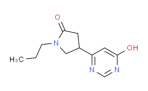 CAS No. 1713714-05-6, 4-(6-Hydroxypyrimidin-4-yl)-1-propylpyrrolidin-2-one