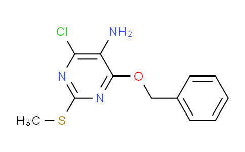 CAS No. 1196886-06-2, 4-(Benzyloxy)-6-chloro-2-(methylthio)pyrimidin-5-amine