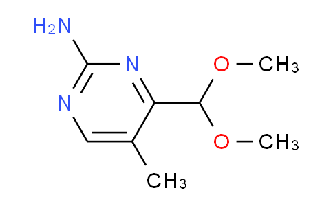 CAS No. 1338494-69-1, 4-(Dimethoxymethyl)-5-methylpyrimidin-2-amine