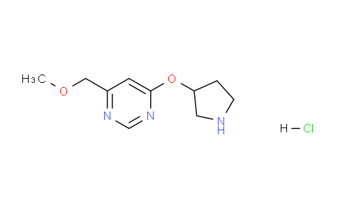 CAS No. 1713163-34-8, 4-(Methoxymethyl)-6-(pyrrolidin-3-yloxy)pyrimidine hydrochloride
