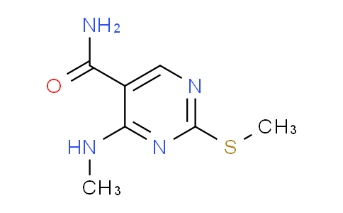 CAS No. 863029-00-9, 4-(Methylamino)-2-(methylthio)pyrimidine-5-carboxamide