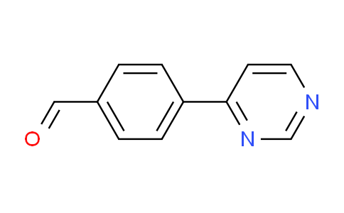CAS No. 210115-39-2, 4-(Pyrimidin-4-yl)benzaldehyde