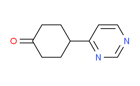 CAS No. 1956382-53-8, 4-(Pyrimidin-4-yl)cyclohexanone