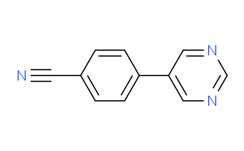 CAS No. 893734-29-7, 4-(Pyrimidin-5-yl)benzonitrile