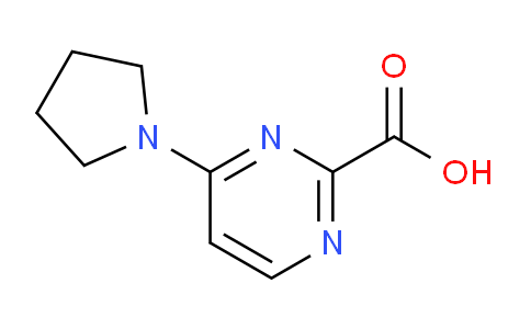 CAS No. 1557444-88-8, 4-(Pyrrolidin-1-yl)pyrimidine-2-carboxylic acid