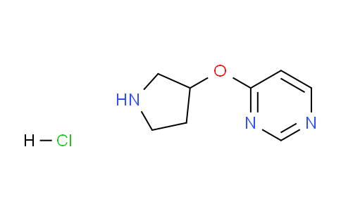 CAS No. 1707361-79-2, 4-(Pyrrolidin-3-yloxy)pyrimidine hydrochloride
