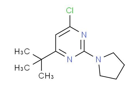 CAS No. 1023815-52-2, 4-(tert-Butyl)-6-chloro-2-(pyrrolidin-1-yl)pyrimidine