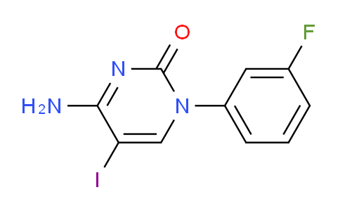 CAS No. 1416438-34-0, 4-Amino-1-(3-fluorophenyl)-5-iodopyrimidin-2(1H)-one