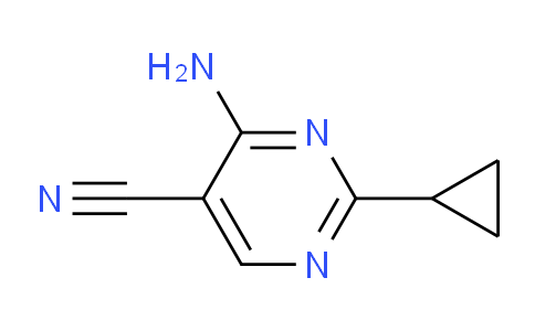 CAS No. 23662-47-7, 4-Amino-2-cyclopropylpyrimidine-5-carbonitrile