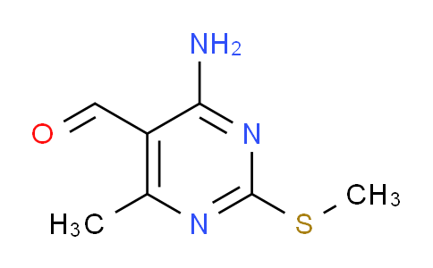 CAS No. 1268522-00-4, 4-Amino-6-methyl-2-(methylthio)pyrimidine-5-carbaldehyde