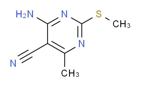 CAS No. 89853-27-0, 4-Amino-6-methyl-2-(methylthio)pyrimidine-5-carbonitrile