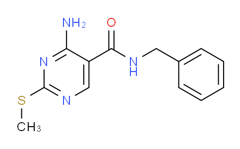 CAS No. 1261007-62-8, 4-Amino-N-benzyl-2-(methylthio)pyrimidine-5-carboxamide