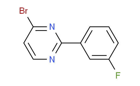 CAS No. 76128-72-8, 4-Bromo-2-(3-fluorophenyl)pyrimidine