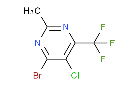 CAS No. 1502332-11-7, 4-Bromo-5-chloro-2-methyl-6-(trifluoromethyl)pyrimidine