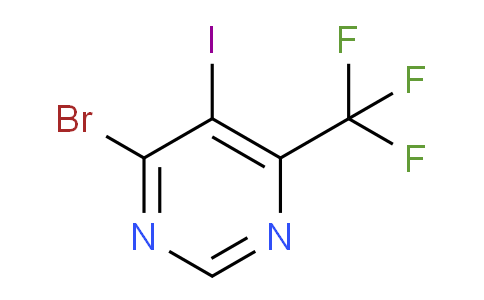 CAS No. 1706458-44-7, 4-Bromo-5-iodo-6-(trifluoromethyl)pyrimidine
