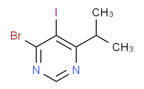 CAS No. 1706432-32-7, 4-Bromo-5-iodo-6-isopropylpyrimidine