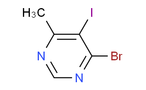CAS No. 1706440-31-4, 4-Bromo-5-iodo-6-methylpyrimidine