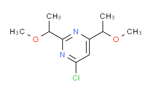 CAS No. 1707571-09-2, 4-Chloro-2,6-bis(1-methoxyethyl)pyrimidine