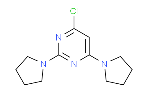 CAS No. 111669-15-9, 4-Chloro-2,6-di(pyrrolidin-1-yl)pyrimidine