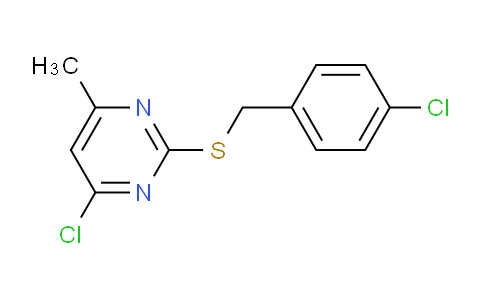 CAS No. 917561-71-8, 4-Chloro-2-((4-chlorobenzyl)thio)-6-methylpyrimidine