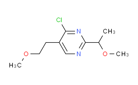 CAS No. 1707378-53-7, 4-Chloro-2-(1-methoxyethyl)-5-(2-methoxyethyl)pyrimidine