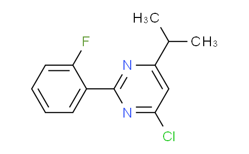 CAS No. 1239848-59-9, 4-Chloro-2-(2-fluorophenyl)-6-isopropylpyrimidine