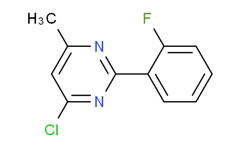 CAS No. 1188233-71-7, 4-Chloro-2-(2-fluorophenyl)-6-methylpyrimidine