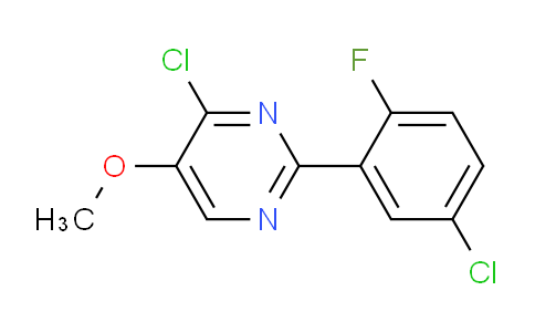 CAS No. 674793-47-6, 4-Chloro-2-(5-chloro-2-fluorophenyl)-5-methoxypyrimidine