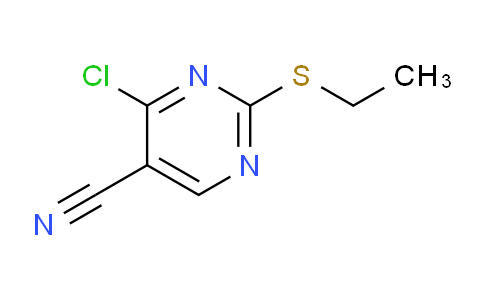 CAS No. 317830-03-8, 4-Chloro-2-(ethylthio)pyrimidine-5-carbonitrile