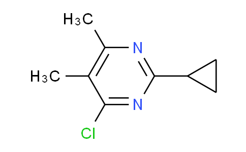 CAS No. 1184616-07-6, 4-Chloro-2-cyclopropyl-5,6-dimethylpyrimidine