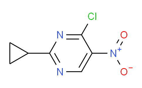 CAS No. 1217530-93-2, 4-Chloro-2-cyclopropyl-5-nitropyrimidine