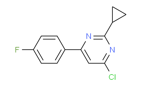 CAS No. 1354753-95-9, 4-Chloro-2-cyclopropyl-6-(4-fluorophenyl)pyrimidine
