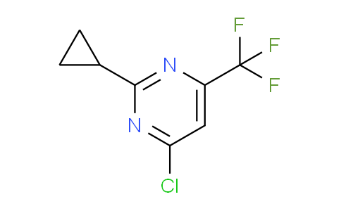 CAS No. 137276-71-2, 4-Chloro-2-cyclopropyl-6-(trifluoromethyl)pyrimidine