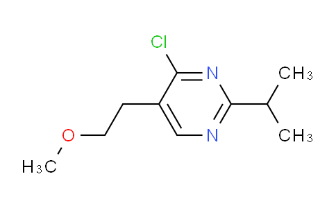 CAS No. 1403566-32-4, 4-Chloro-2-isopropyl-5-(2-methoxyethyl)pyrimidine