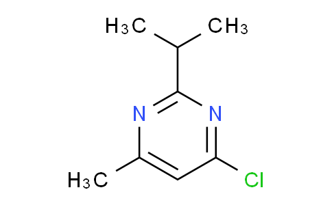 CAS No. 4595-69-1, 4-Chloro-2-isopropyl-6-methylpyrimidine