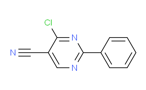 CAS No. 33089-16-6, 4-Chloro-2-phenylpyrimidine-5-carbonitrile