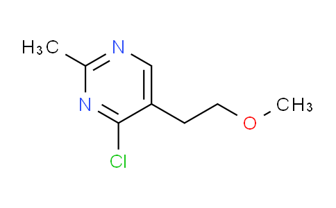 CAS No. 1403565-09-2, 4-Chloro-5-(2-methoxyethyl)-2-methylpyrimidine