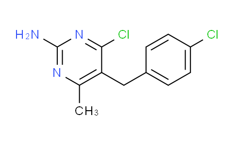 CAS No. 500157-73-3, 4-Chloro-5-(4-chlorobenzyl)-6-methylpyrimidin-2-amine