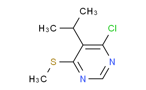 CAS No. 1341321-06-9, 4-Chloro-5-isopropyl-6-(methylthio)pyrimidine