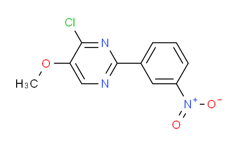CAS No. 1147979-38-1, 4-Chloro-5-methoxy-2-(3-nitrophenyl)pyrimidine