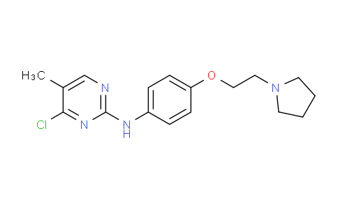 CAS No. 1138473-55-8, 4-Chloro-5-methyl-N-(4-(2-(pyrrolidin-1-yl)ethoxy)phenyl)pyrimidin-2-amine