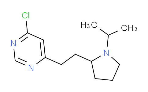 CAS No. 1316225-90-7, 4-Chloro-6-(2-(1-isopropylpyrrolidin-2-yl)ethyl)pyrimidine
