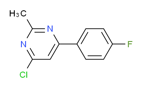 CAS No. 178430-13-2, 4-Chloro-6-(4-fluorophenyl)-2-methylpyrimidine