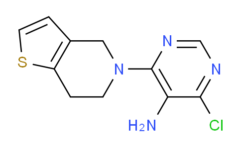 CAS No. 1406797-03-2, 4-Chloro-6-(6,7-dihydrothieno[3,2-c]pyridin-5(4H)-yl)pyrimidin-5-amine