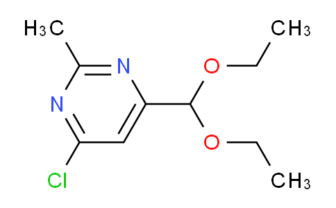 CAS No. 1820686-94-9, 4-Chloro-6-(diethoxymethyl)-2-methylpyrimidine