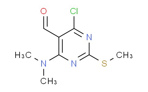 CAS No. 445040-58-4, 4-Chloro-6-(dimethylamino)-2-(methylthio)pyrimidine-5-carbaldehyde