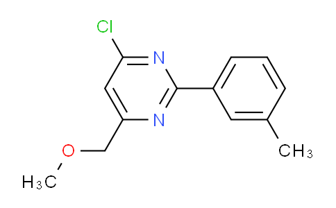 CAS No. 438249-83-3, 4-Chloro-6-(methoxymethyl)-2-(m-tolyl)pyrimidine